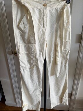 MaxMara Weekend Cream High-Waist Trousers